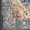 HomeRoots Ivory/Light Blue 100% Polypropylene 5 x 7 Ivory and Light Blue Distressed Area Rug view 4