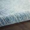 HomeRoots Navy/Light Blue 100% Polypropylene 4 Round Navy and Light Blue Abstract Area Rug view 4