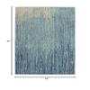 HomeRoots Navy/Light Blue 100% Polypropylene 5 x 7 Navy and Light Blue Abstract Area Rug view 2
