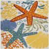 HomeRoots 100% Polypropylene 6 x 9' Multicolor Indoor Outdoor Area Rug view 1