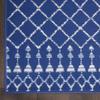 HomeRoots 100% Polypropylene 6 x 9 Navy Blue and Ivory Berber Pattern Area Rug view 4