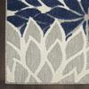 HomeRoots Ivory/Navy 100% Polypropylene 5 x 8 Ivory and Navy Indoor Outdoor Area Rug view 4