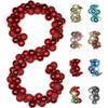 6 FEET Christmas Ball Garland Ornaments Shatterproof Xmas Hanging Balls Decorations for Home Indoor Outdoor Mantel Holiday Party Wedding Tree - Red view 1