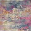 HomeRoots Ivory/Multi 100% Polypropylene 5 x 7 Ivory and Multi Abstract Area Rug view 1