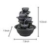 BBabe 10.6inch Rock Indoor Water Fountain Zen Meditation Tabletop Fountain with LED Light for Home Office Bedroom view 3