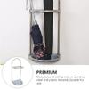 Cabilock Folding Wall-Mounted Umbrella Stand - -Saving Design Stainless Steel and Versatile Installation Options for Home Storage view 4