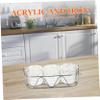Cabilock 1set Acrylic Seasoning Storage Spoons Spice Jars for and Pepper Kitchen Organization for Home and Restaurant Use view 3