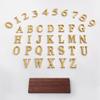 3D Floating House Plaque, House Number Metal Number Room Number Brass House Number Room Number Guest Room English Letter Anti-Rust and Long Lasting.-Number 0 view 2