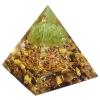 Amogeeli Handmade Tree of Life Orgone Crystal Pyramid, Healing Stone Pyramid for Reiki Meditation Decoration view 1