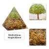 Amogeeli Handmade Tree of Life Orgone Crystal Pyramid, Healing Stone Pyramid for Reiki Meditation Decoration view 3