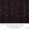 NICETOWN Moon and Stars Cutout Blackout Curtains with White Sheer Voile for Bedroom/Christmas, Grommets Noise Reducing Window Treatment Draped for Grils Room, 1 Pair, 52" Wide x 63" Long, Baby Pink view 3