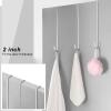 Hotop 4 Pcs 15'' Wreath Hanger for Front Door, Over The Door Hooks,Silver view 3