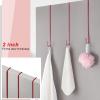 Hotop 15 Inch 6 Pcs Wreath Hangers for Front Door Over The Door Hanger Hooks Steel Wreath Doors Hangers Clothes Towel Hooks Holder for Christmas Halloween Front Decorations Welcome Sign(Red) view 3
