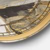 DesignQ 'Marble Gold and Black' Glam Wall Clock for Home Bedroom Bathroom Office Living Room Decoration view 3