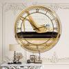 DesignQ 'Gold Fashion High Hells I' Glam Wall Clock for Home Bedroom Bathroom Office Living Room Decoration view 2