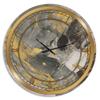 DesignQ 'Marble Gold and Black II' Glam Wall Clock for Home Bedroom Bathroom Office Living Room Decoration view 1