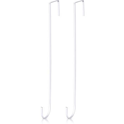 Hotop 2pcs 15'' Wreath Hangers for Front Door, Over The Door Hook,White