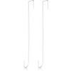 Hotop 2pcs 15'' Wreath Hangers for Front Door, Over The Door Hook,White view 1