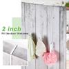 Hotop 2pcs 15'' Wreath Hangers for Front Door, Over The Door Hook,White view 2