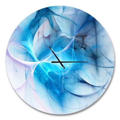 DesignQ 'Blue Nebula Star ' Modern Wall Clock for Home Bedroom Bathroom Office Living Room Decoration