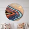 DesignQ 'Abstract Mineral Texture ' Modern Wall Clock for Home Bedroom Bathroom Office Living Room Decoration view 2