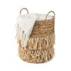 Compactor Water Hyacinth and Jute Storage Basket, 30 x 30 x 15cm, Light Brown, RAN10514 view 3