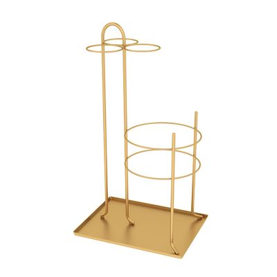 Umbrella Holder Storage Bucket Umbrella Stand Entry Hallway Dcor Metal Mesh 4 Colorsfreedom Stand for Home Office Umbrella Holder for Entryway (Color : Gold)