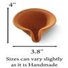 Canaanite Biblical Clay Oil Lamp Authentic Terracotta Replica from The Time of The Bible - Handmade in The Holy Land for Christian and Jewish Prayer or Gift view 3