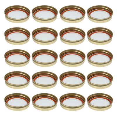 20pcs Jar Lids Sealing Lid Air Tight Household Bottle Cover Tinplate Storage s Protective Jar Cover Holder s Accessories