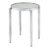 Acme Abbe End Table in Glass and Chrome view 1