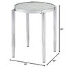 Acme Abbe End Table in Glass and Chrome view 3