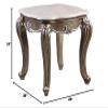 Acme Elozzol End Table in Marble & Antique Bronze Finish view 3