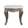 Acme Elozzol End Table in Marble & Antique Bronze Finish view 4