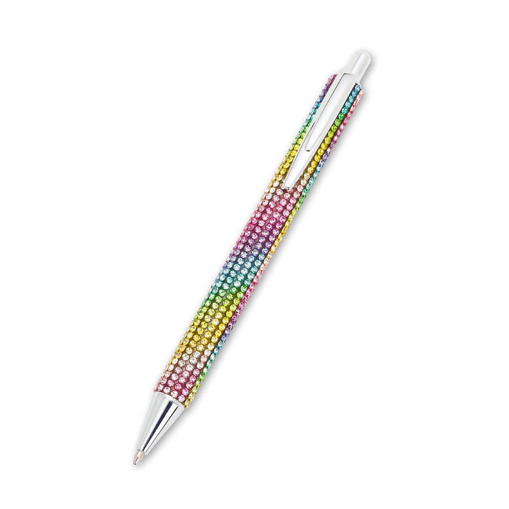 Abbott Collection 20-Glitz-Rainbow Rhinestone Pen, Multi