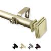 Carmen 1" Single Curtain Rod 160-240 inch - Gold view 2