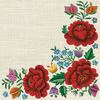 Keep Unique 20-ct 13x13 Flowers Paper Embroidered Flowers Luncheon Decoupage Napkins, 3-Ply Servilletas Printed Flowers Cocktail Napkin for Art, Dinner and Party, Disposable Napkins Decor view 1