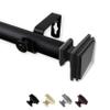 Carmen 1" Single Curtain Rod 160-240 inch - Black view 2