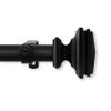 Carmen 1" Single Curtain Rod 160-240 inch - Black view 3