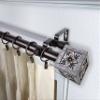 Austin 1" Double Curtain Rod 66-120 inch - Mahogany view 1