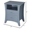 Acme Colt 2-Drawer Wooden Nightstand in Gray view 3