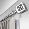 Austin 1" Single Curtain Rod 160-240 inch - Satin Nickel view 1