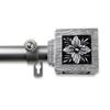 Austin 1" Single Curtain Rod 160-240 inch - Satin Nickel view 3