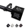 Austin 1" Single Curtain Rod 160-240 inch - Black view 2