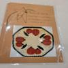 *PATTERN* Primitive Candle Mat - Pumpkin & Crows 11" view 1
