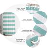 ALAGEO Aqua Stripe Shower Curtain for Bathroom, Waterprrof Polyester Fabric Shower Curtains Teal Blue Decorative Curtains for Bathroom Curtain Sets with Hooks Extra Long 72" x 84" view 4