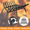 Mr IRONSTONE Fireplace Grate 21 inch Solid Steel Heavy Duty Fireplace Log Grates 3/4" Bar Grates Outdoor/Indoor Wrought Iron Burning Rack Holder view 2