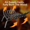 Mr IRONSTONE Fireplace Grate 21 inch Solid Steel Heavy Duty Fireplace Log Grates 3/4" Bar Grates Outdoor/Indoor Wrought Iron Burning Rack Holder view 4