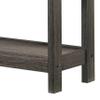 Benjara Nightstand with 1 Wooden Drawer and Grain Details, Gray view 4