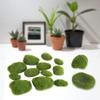 12pcs Artificial Moss Rocks, 3 Sizes Moss Stone Decorative Flocking Stone Faux Green Moss Covered Stones for Floral Arrangements, Fairy Gardens and Crafting view 3