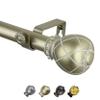 Camilla 1" Single Curtain Rod 160-240 inch - Gold view 2